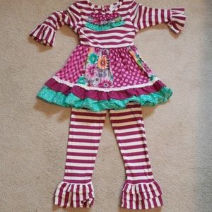 Counting Daisies tunic/pants sz 4/4T